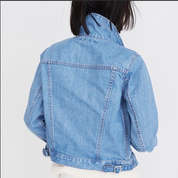 Madewell Cropped Jean Jacket Western Edition - Picture 2 of 10